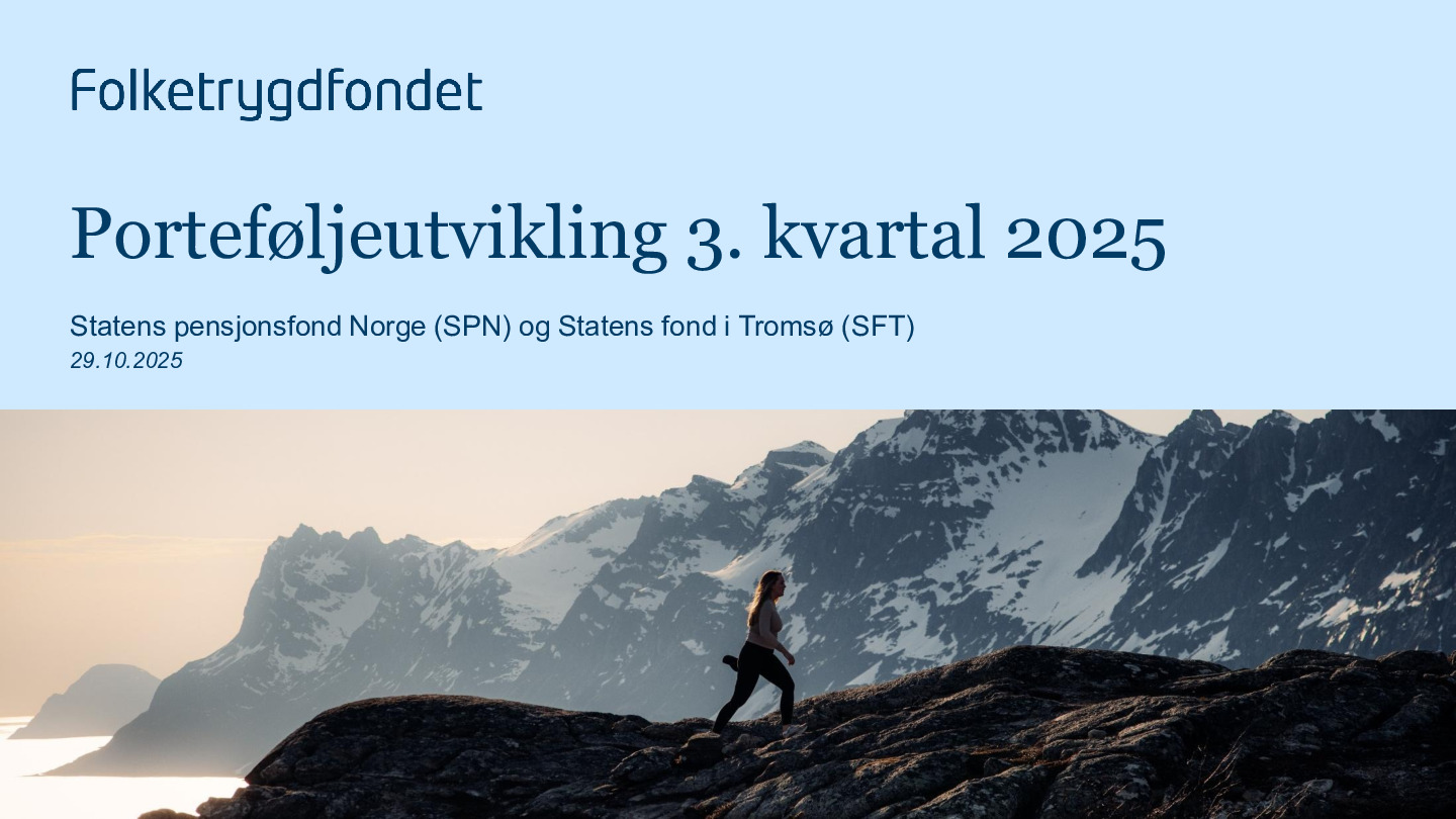 Porteføljeutvikling 3. KV 2025