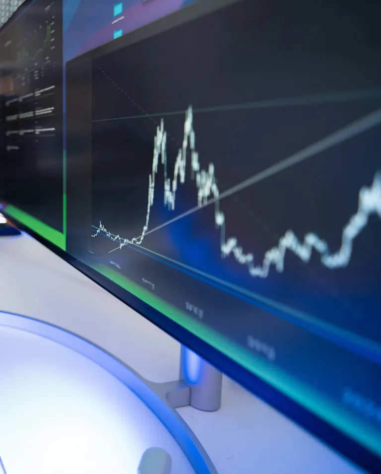 Graf på skjerm, foto