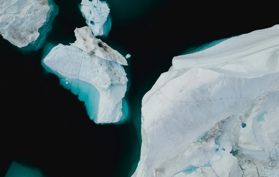 Isbre i oppløsning, foto