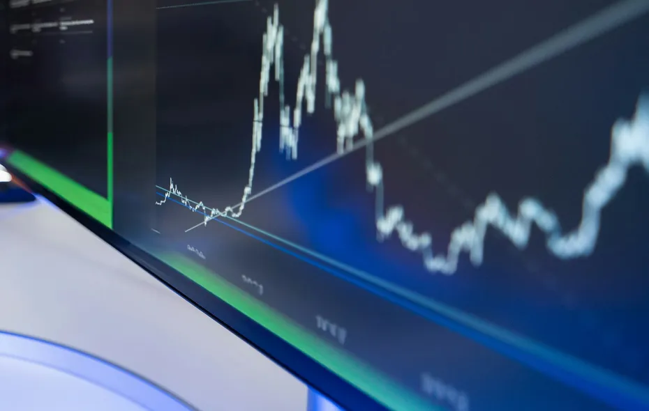 Graf på skjerm, foto